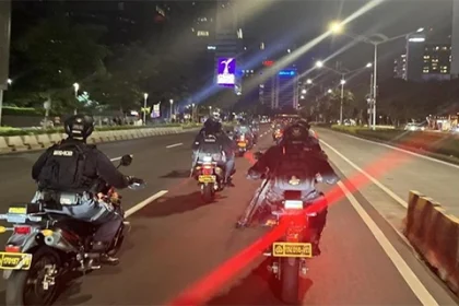 Brimob Polda Bubarkan Tawuran & Balap Liar Sajam Diamankan