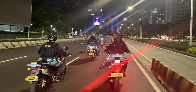 Brimob Polda Bubarkan Tawuran & Balap Liar Sajam Diamankan