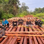 Inhu Digegerkan KLH Duga 300 Kubik Kayu Hasil Illegal Logging