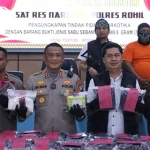 Polres Rohil Beri Penghargaan kepada Tim Ungkap Sabu 79.9 Kg