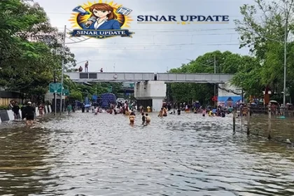 Gunung Sahari Jakarta Pusat Banjir Kendaraan Lumpuh Total