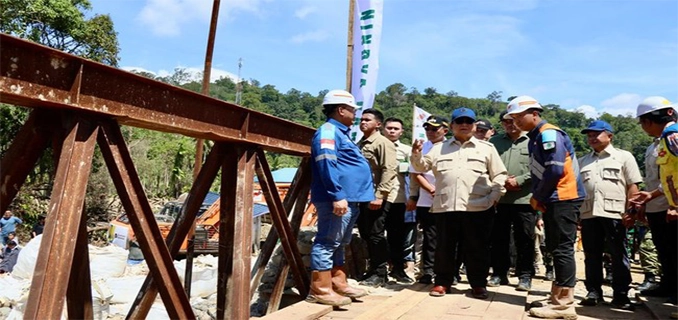 Pembangunan Infrastruktur Tapsel Mendagri Dampingi Presiden