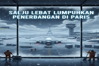 Salju Lebat Lumpuhkan Penerbangan di Paris