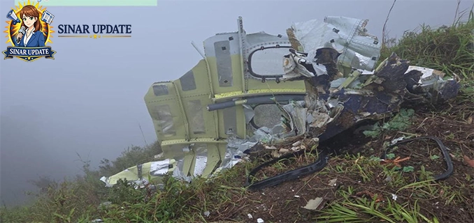 Wujud Puing Pesawat ATR 42-500 Ditemukan Puncak Bulusaraung