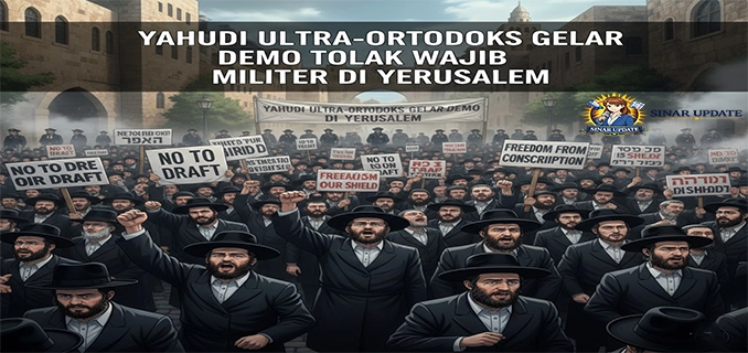 Yahudi Ultra-Ortodoks Gelar Demo Tolak Wajib Militer di Yerusalem