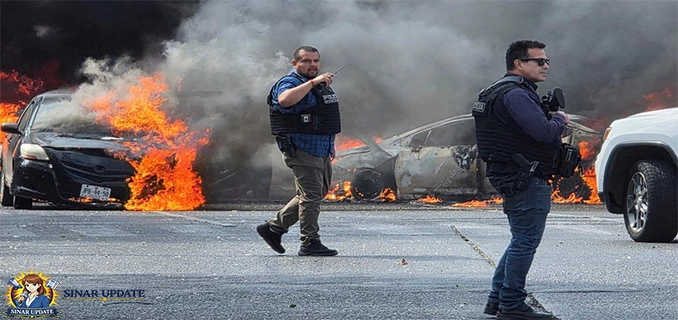 Ngeri! Kota Meksiko Porak poranda Usai Bos Kartel Tewas
