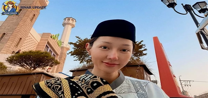 Lucinta Luna Salat Ied di Seoul Penampilan Jadi Sorotan